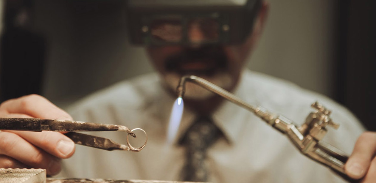 Man works on resizing ring